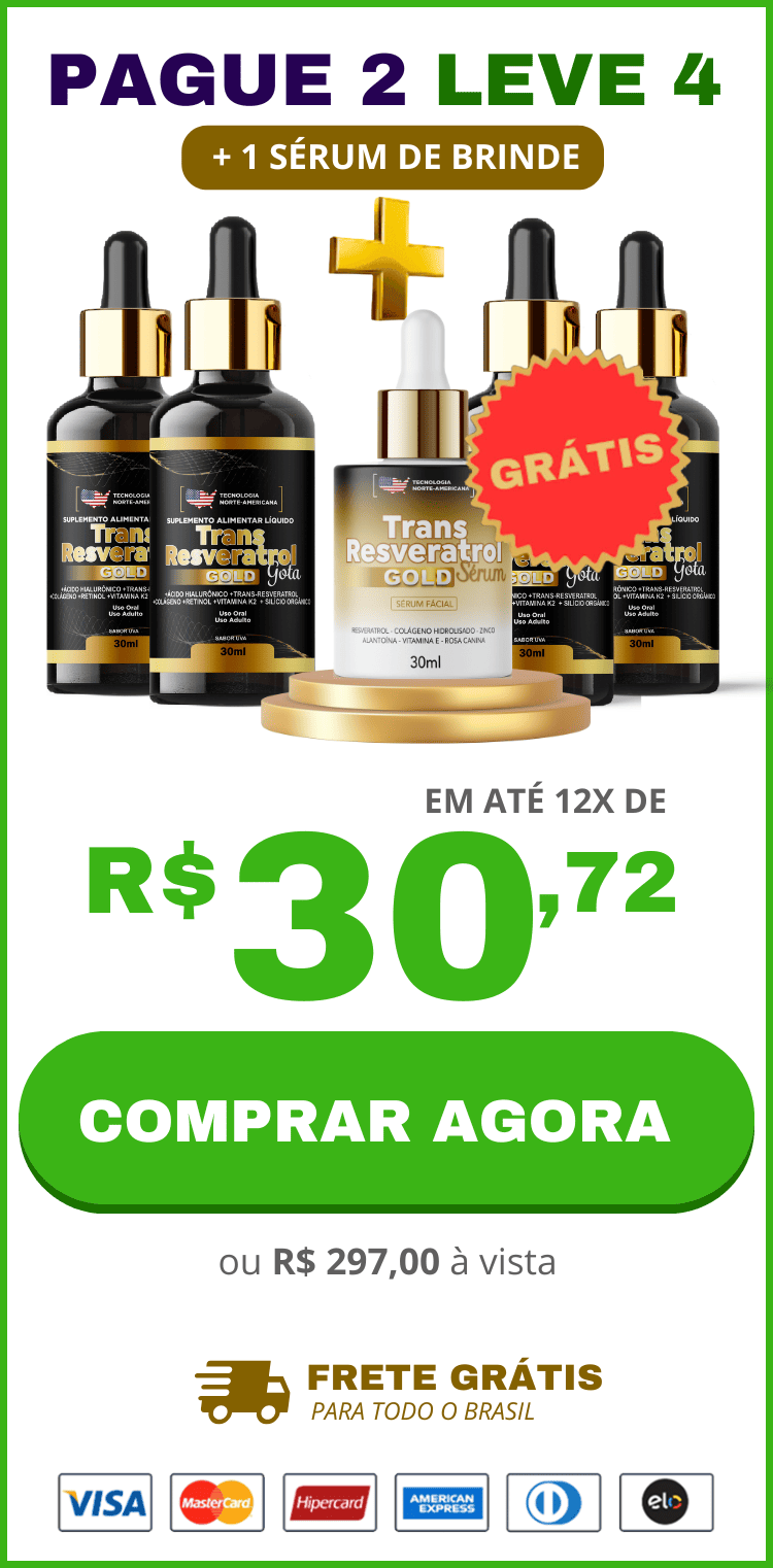 Mais econômica: confira condição no checkout Trans Resveratrol Gotas: opção mais econômica para verificar desconto no checkout protegido